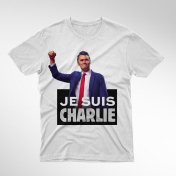 Je suis Charlie férfi fehér póló