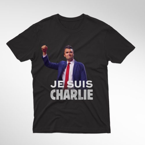 Je suis Charlie férfi fekete póló