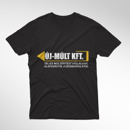 Új-Múlt Kft. férfi fekete póló