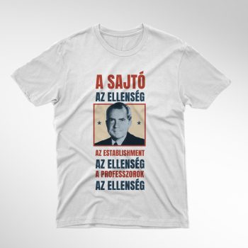 AZ ELLENSÉG férfi fehér póló