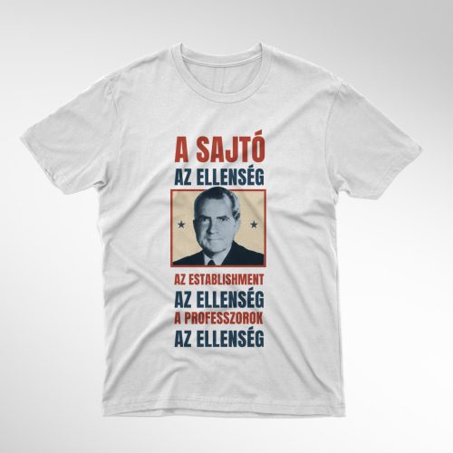 AZ ELLENSÉG férfi fehér póló