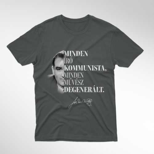Minden író, minden művész férfi szürke póló