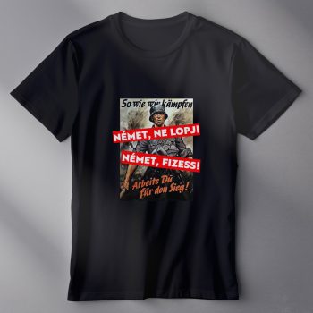 NÉMET, NE LOPJ! férfi póló fekete