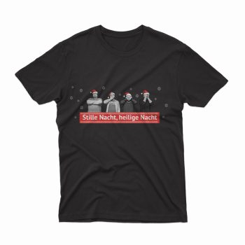 STILLE NACHT HEILIGE NACHT férfi póló fekete
