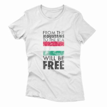 SZABAD. ZÁSZLÓ női póló fehér