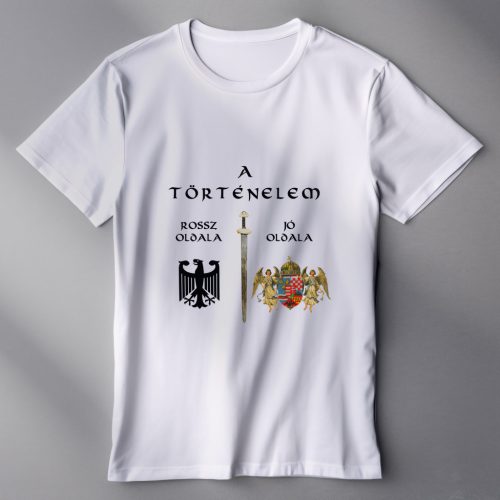 JÓ OLDAL/ROSSZ OLDAL női póló fehér