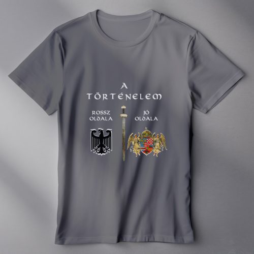 JÓ OLDAL/ROSSZ OLDAL női póló szürke