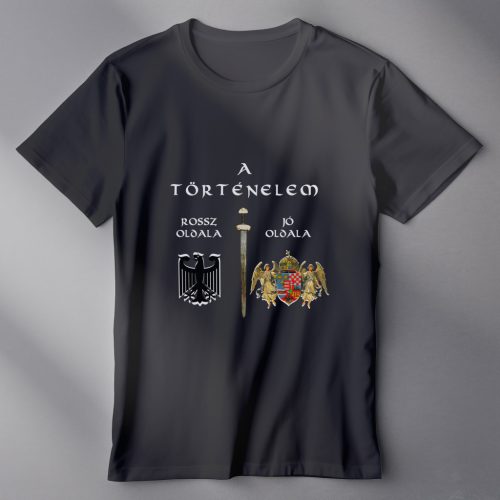 JÓ OLDAL/ROSSZ OLDAL női póló fekete